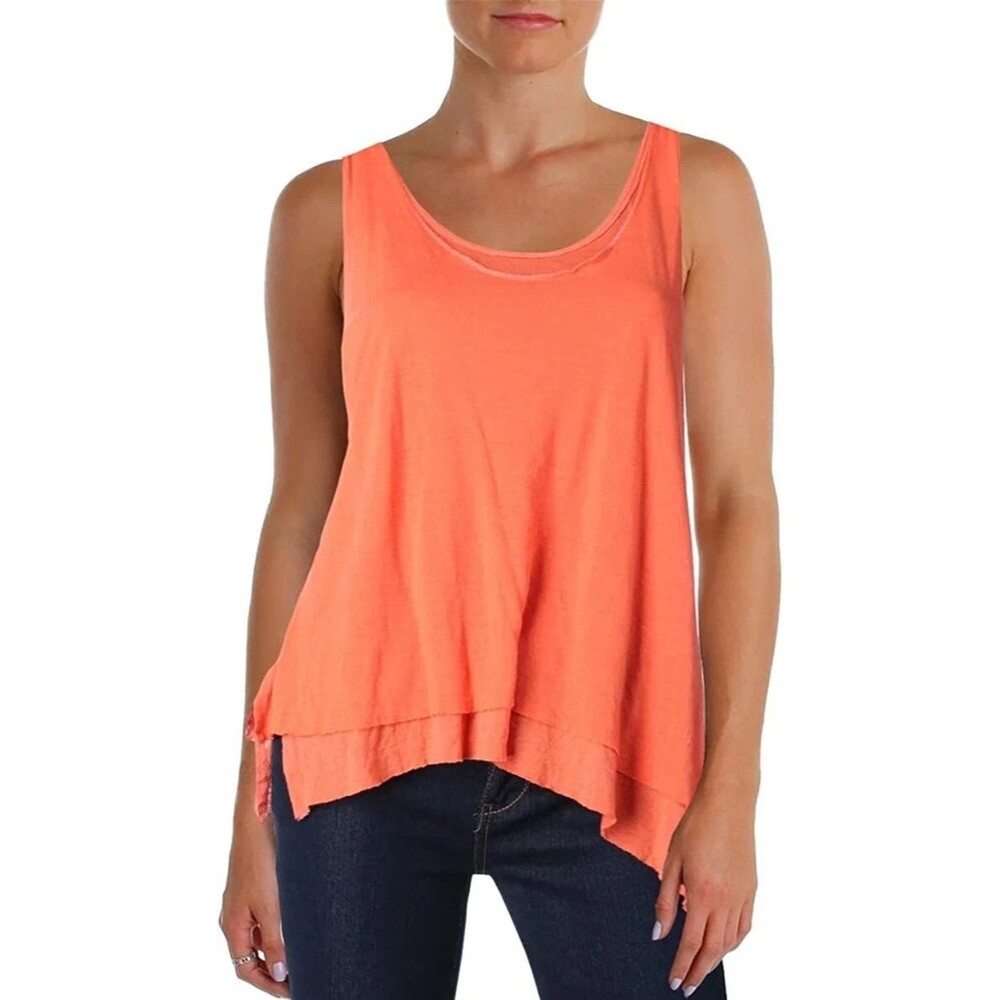 Free People We The Free Karmen Razor Back layered Tank Top Size medium